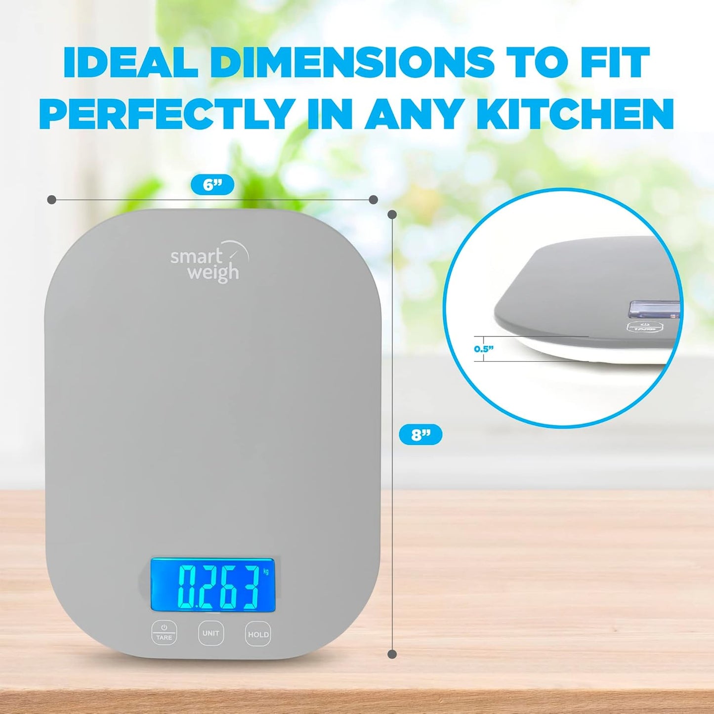 Digital Food Scale - Grams & Ounces for Baking, Cooking & Meal Prep