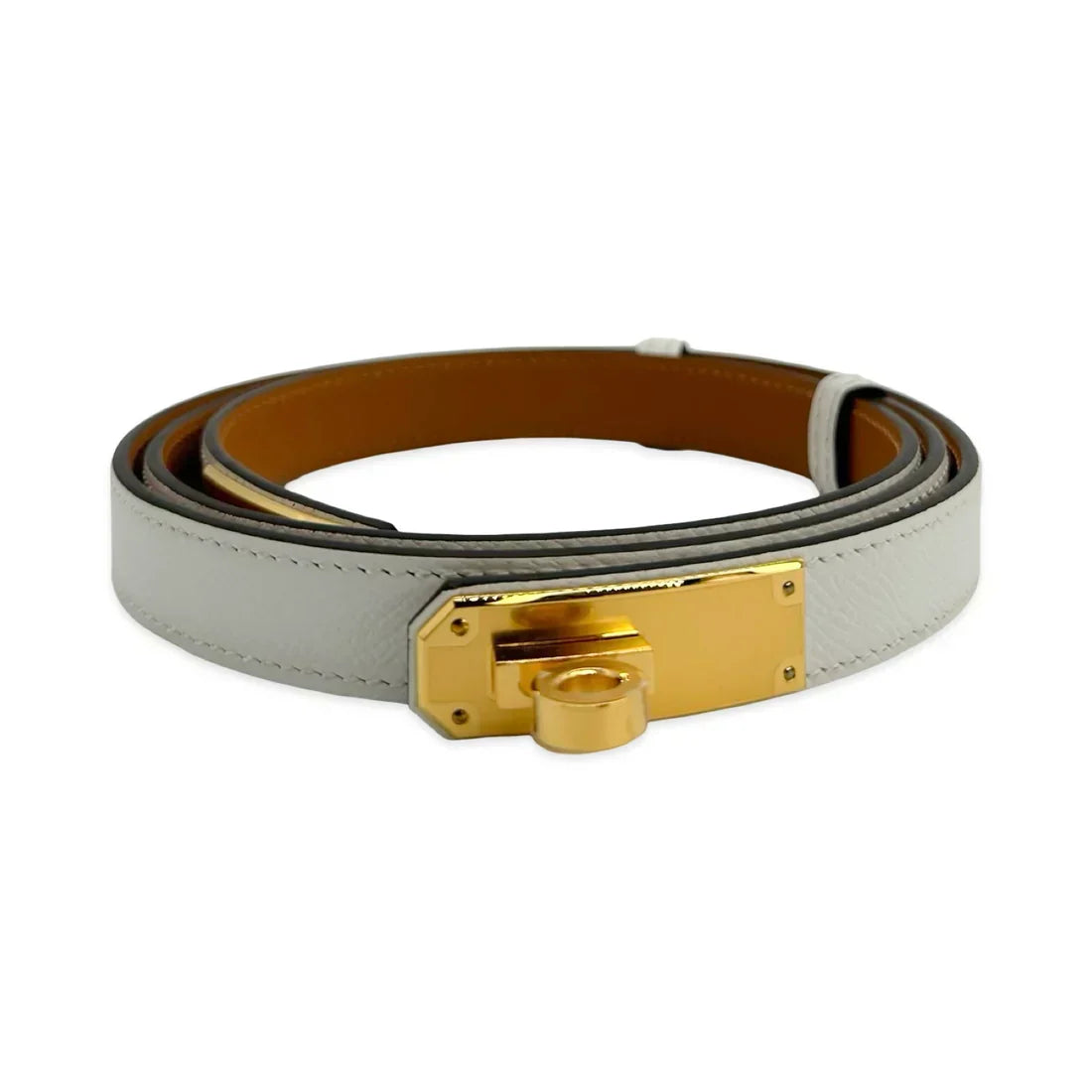 Hermès Epsom Kelly 18 Reversible Belt with Case