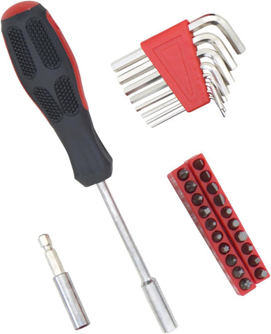 39-Piece Household Tool Kit - Essential Home Repair Set with Toolbox