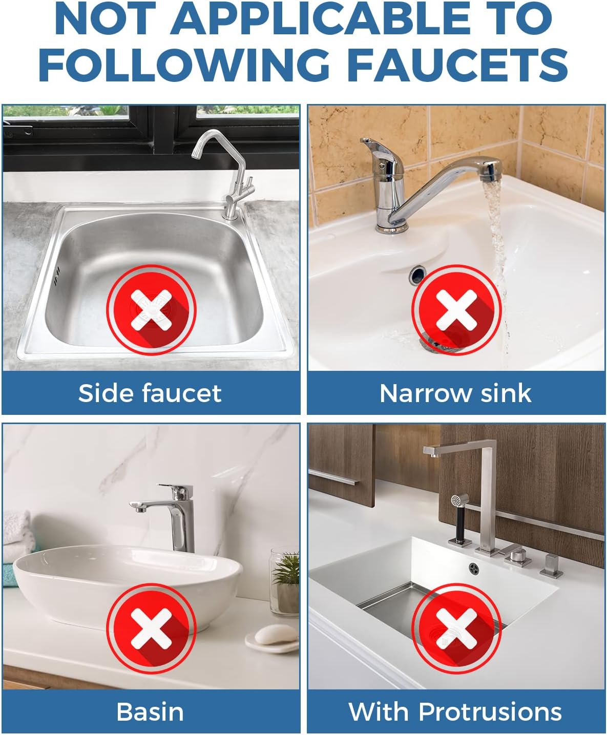 Kitchen Sink Splash Guard - Silicone Drip Catcher Tray & Sponge Holder Mat