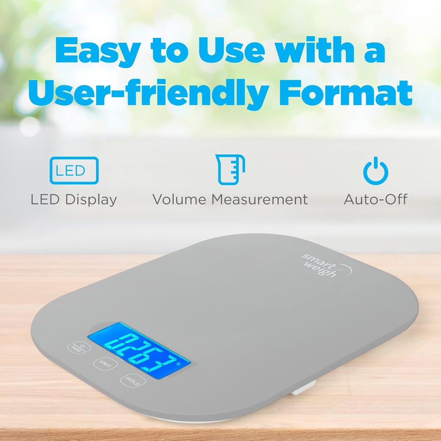 Digital Food Scale - Grams & Ounces for Baking, Cooking & Meal Prep