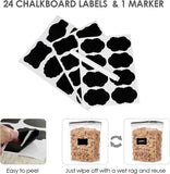 Airtight 24-Piece Food Storage Containers - BPA Free with Lids & Labels
