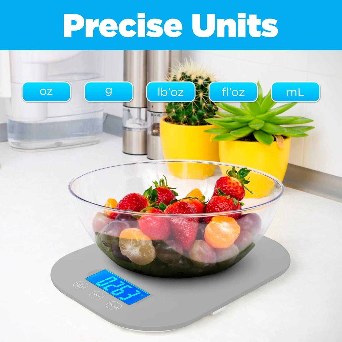 Digital Food Scale - Grams & Ounces for Baking, Cooking & Meal Prep