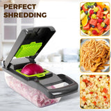 13-in-1 Vegetable Chopper - Multi Blade Food Cutter with Container