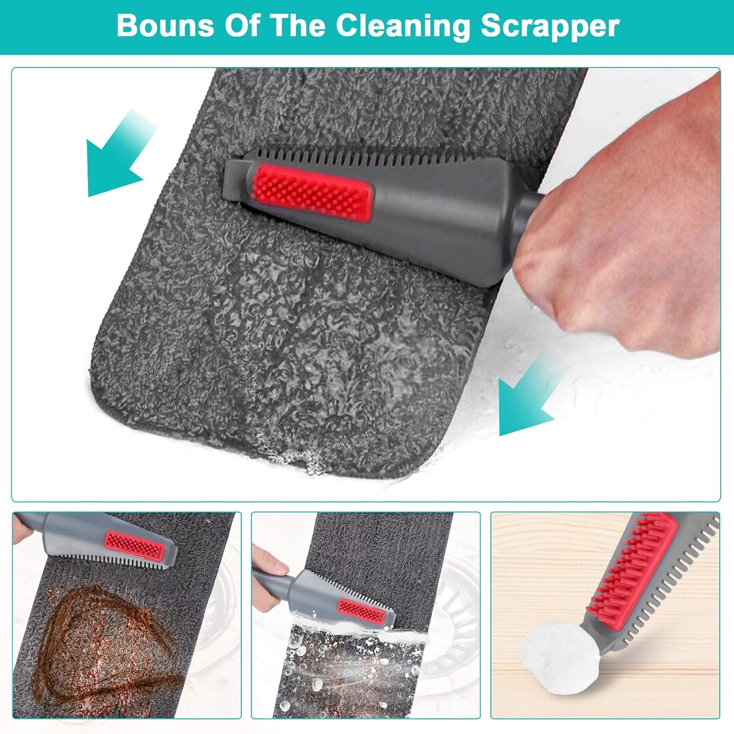 Spray Mop for Floor Cleaning - 800ml Bottle & 3 Washable Microfiber Pads