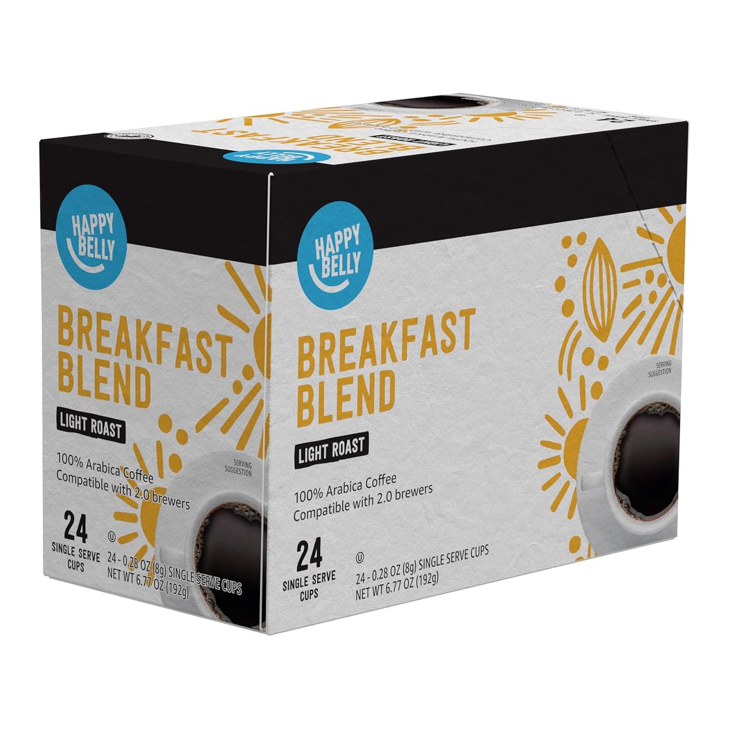 Light Roast Coffee Pods - Breakfast Blend, Keurig Compatible, 24 Count