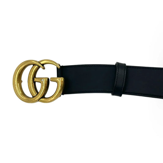 Gucci Leather GG Marmont Wide Belt
