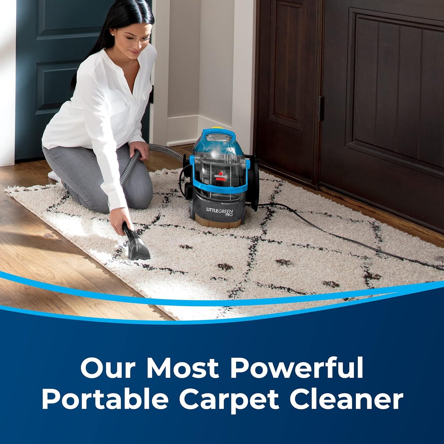 Green Pro Portable Carpet & Upholstery Cleaner - Deep Stain & 3" Tough Stain Tool