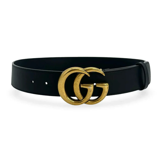 Gucci Leather GG Marmont Wide Belt